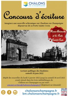 Affiche de l'évènement Concours d'écriture : Marie-Antoinette et la Porte Sainte-Croix à Châlons-en-Champagne