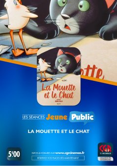 Affiche de l'évènement JEUNE PUBLIC : LA MOUETTE ET LE CHAT à Châlons-en-Champagne