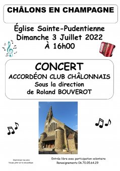 Affiche de l'évènement Concert d'accordéon à Châlons-en-Champagne