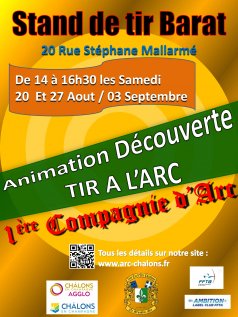 Affiche de l'évènement Animation découverte tir à l'arc à Châlons-en-Champagne
