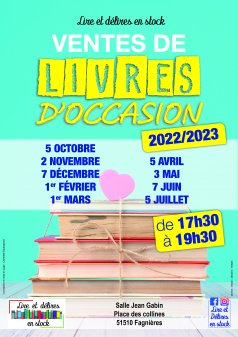 Affiche de l'évènement Vente de livres d’occasion  à Fagnières