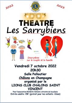 Affiche de l'évènement LES SARRYBIENS à Châlons-en-Champagne