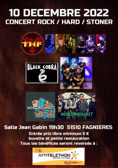 Affiche de l'évènement Concert Rock/Hard/Stoner à Fagnières
