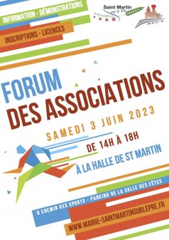 Affiche de l'évènement FORUM ASSOCIATIONS SAINT MARTIN / RECY à Saint-Martin sur le Pré
