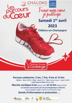 Affiche de l'évènement Parcours du Coeur   à Châlons-en-Champagne