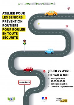Affiche de l'évènement Atelier de remise à niveau du code de la route  à Fagnières