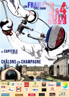 Affiche de l'évènement Finale des Championnats de France Epée et Sabre à Châlons-en-Champagne