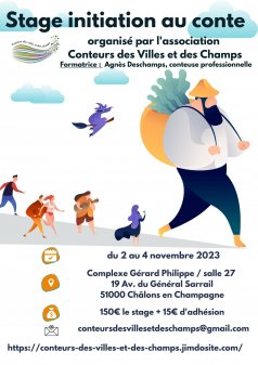 Affiche de l'évènement Stage d'initiation au conte à Châlons-en-Champagne