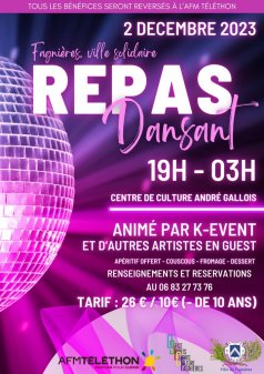 Affiche de l'évènement Repas dansant  à Fagnières