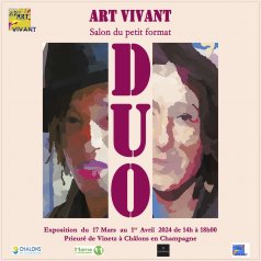 Affiche de l'évènement 2e Salon du petit format d'Art Vivant à Châlons-en-Champagne