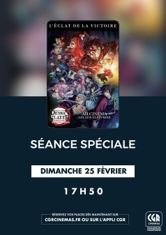 Affiche de l'évènement SEANCE SPECIALE / DEMON SLAYER : EN ROUTE VERS L'ENTRAINEMENT DES PILLIERS à Châlons-en-Champagne