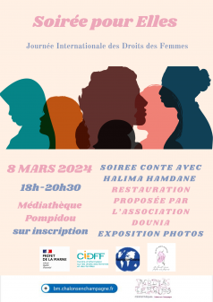 Affiche de l'évènement Soirée pour Elles à Châlons-en-Champagne
