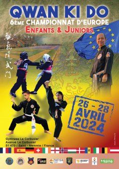 Affiche de l'évènement Championnat d'Europe de Qwan Ki Do à Saint-Memmie