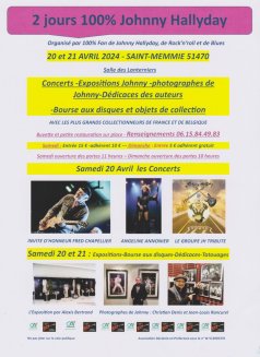 Affiche de l'évènement Week-end 100% Johnny Hallyday à Saint-Memmie