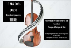 Affiche de l'évènement Concert Piano Violoncelle à THIBIE