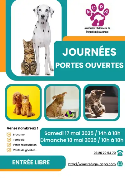 Affiche de Journées Portes ouvertes au refuge de Fagnières