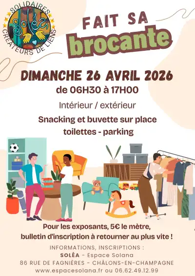 Affiche de SOLÉA fait sa Brocante 